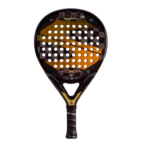 SPEED PADEL RACQUET 3.0 Gold Power Nano Mesh