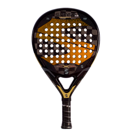 SPEED PADEL RACQUET 3.0 Gold Power Nano Mesh